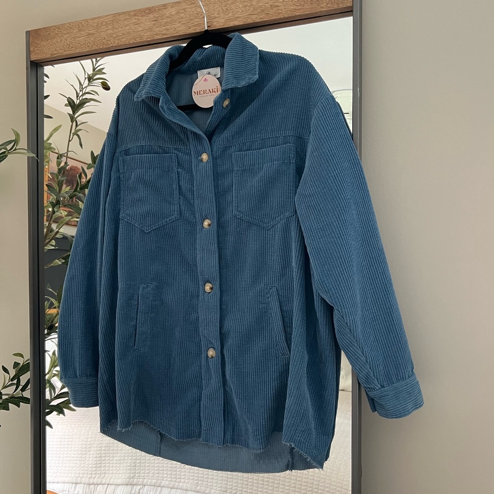 Oversized Corduroy Utility Jacket | Size S | NWT